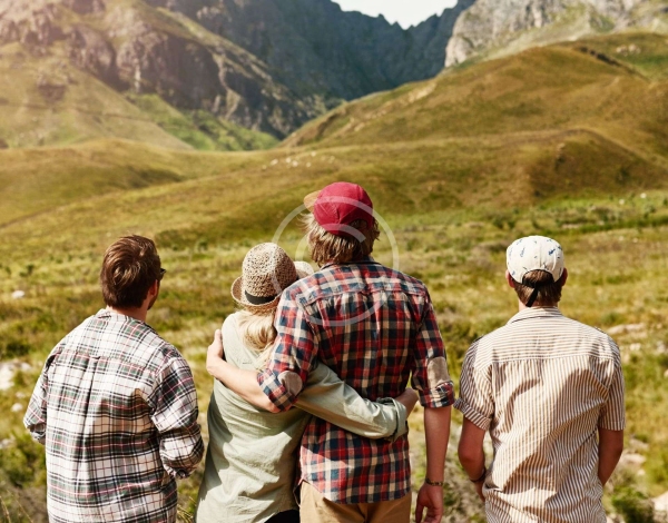 Family Hike - stock image