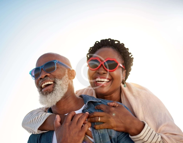 Couple with Sunglasses - stock image