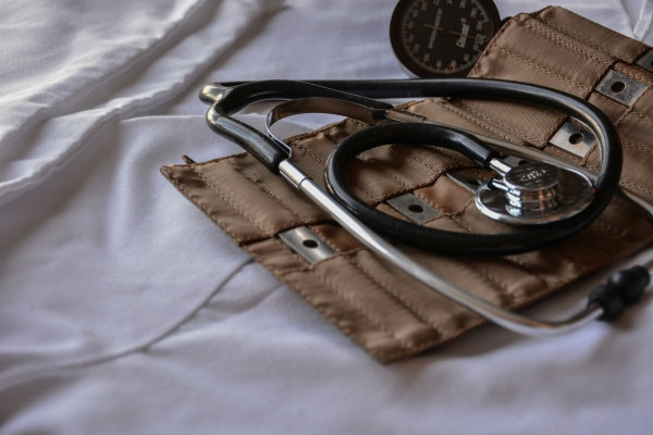 Black stethoscope