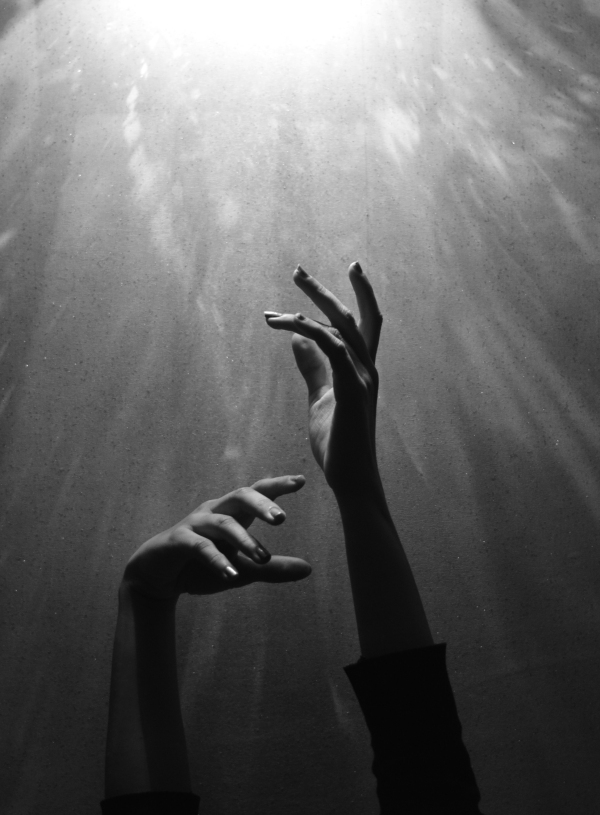 Raising hands