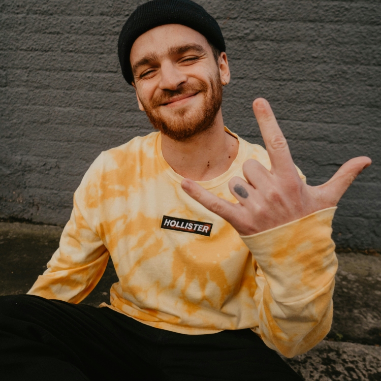 An hipster with smile