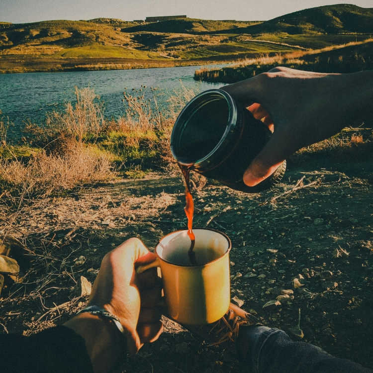 Hipster and nature