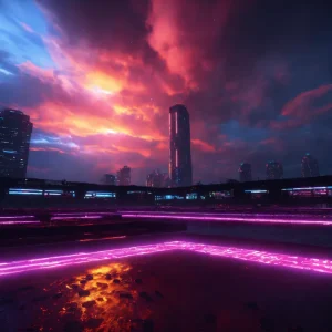 Cyberpunk-cityscapes