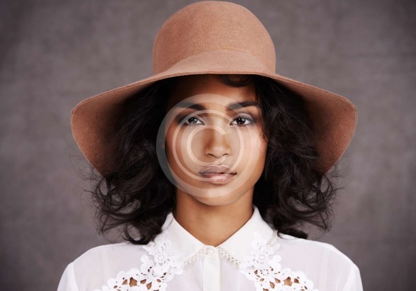 Lady in a Hat - stock image