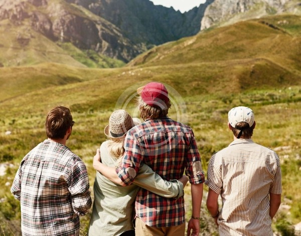 Family Hike - stock image