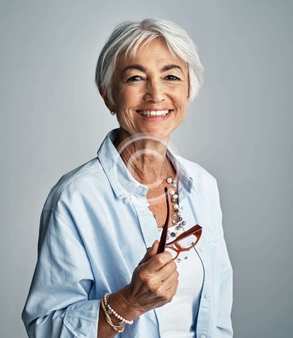 Woman with Glasses - stock image