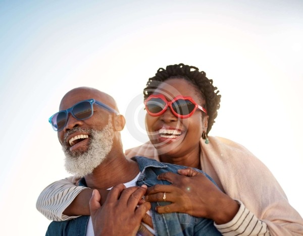 Couple with Sunglasses - stock image